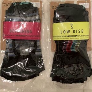 Toesox Bellarina Half Toe Low Rise Grip Socks Size Medium 7.5-9.5